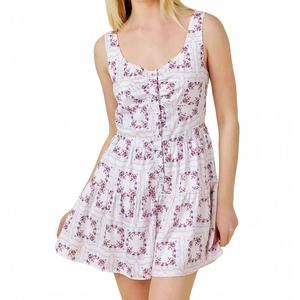 NEW BAEVELY BY WELLMADE floral romper in white